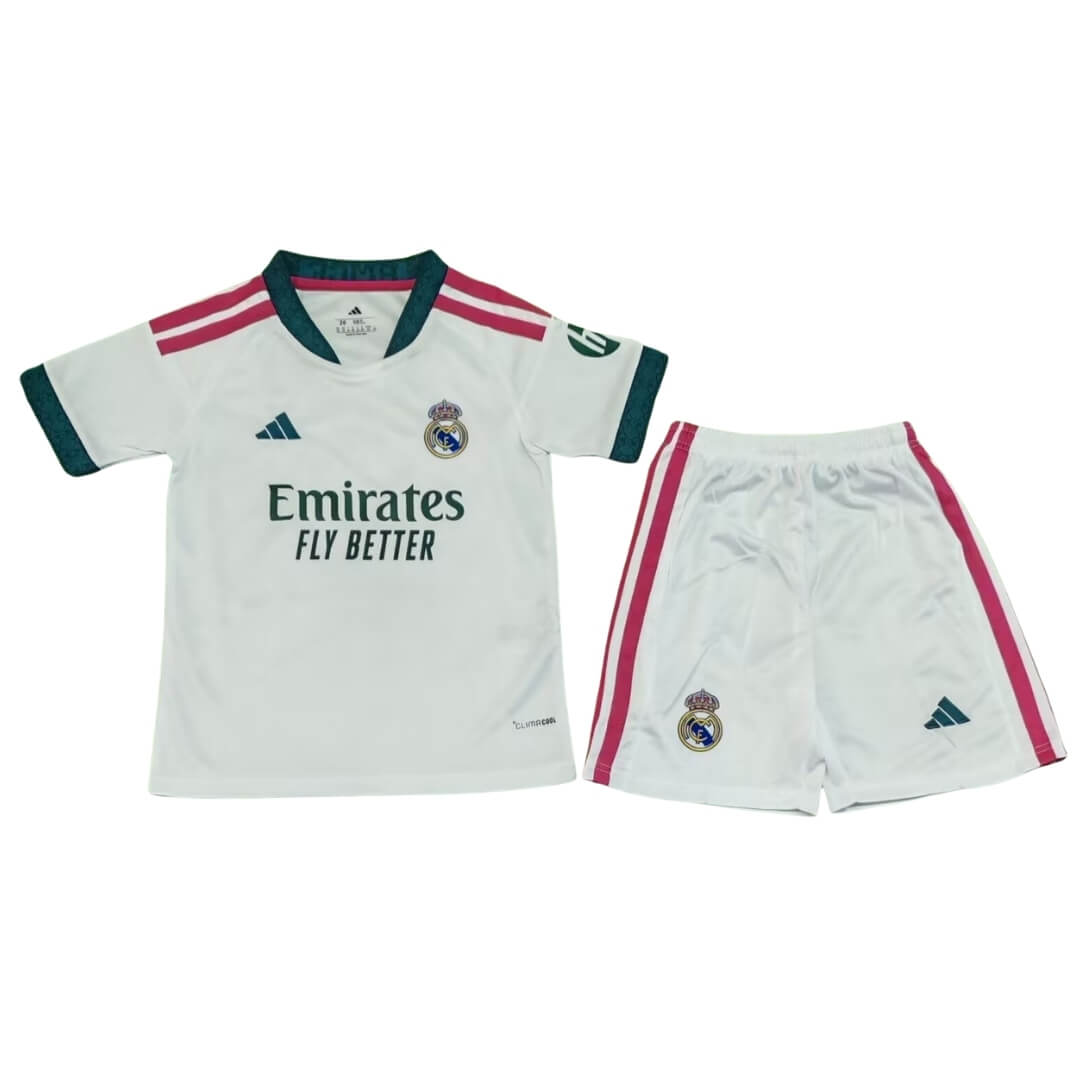 Real Madrid Dziecięcy Komplet domowy – koszulka + spodenki 2026/27