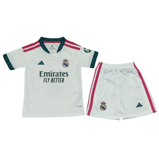 Real Madrid Dziecięcy Komplet domowy – koszulka + spodenki 2026/27