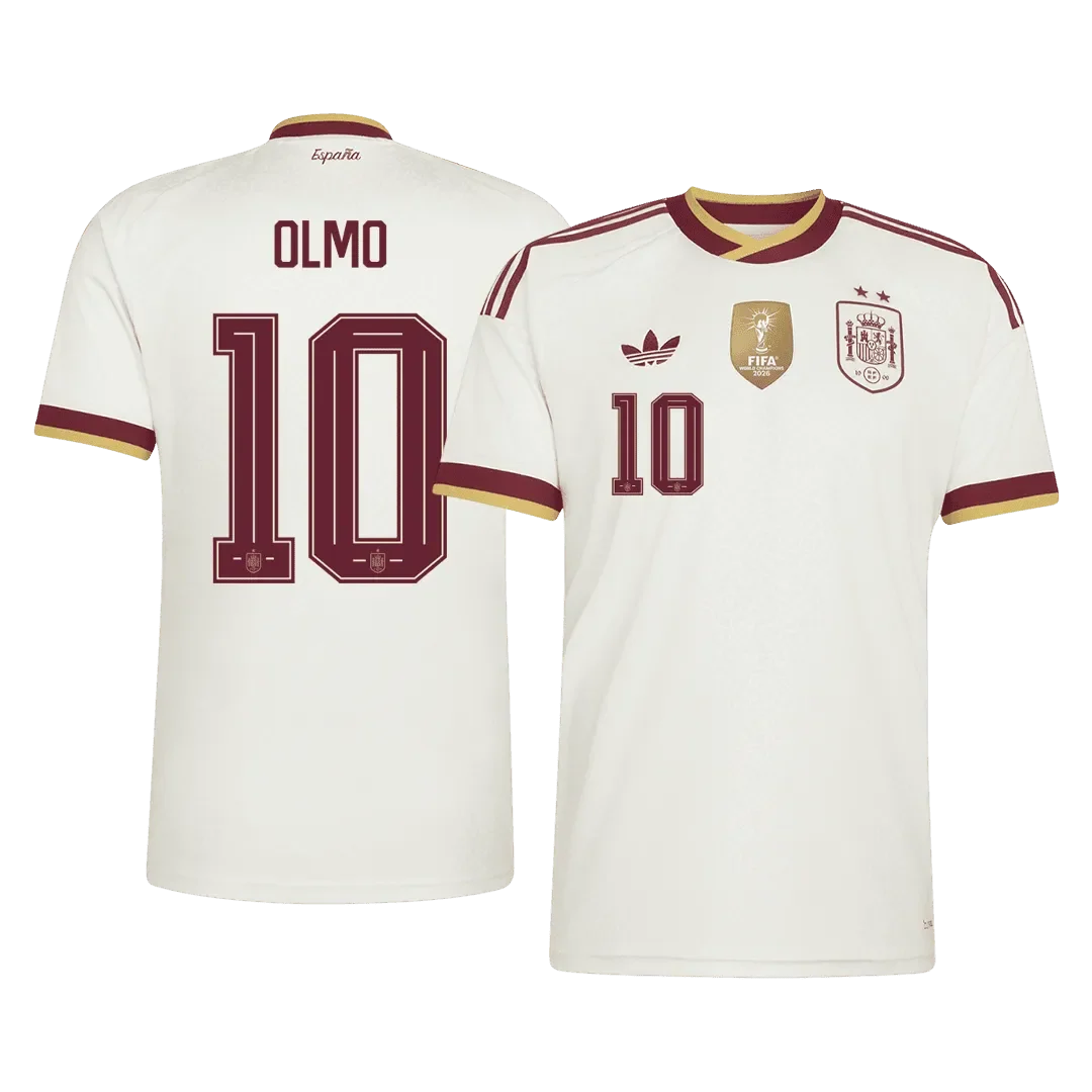 OLMO #10 Hiszpania Koszulka Wyjazdowa Wersja zawodnicza – Mundial 2026