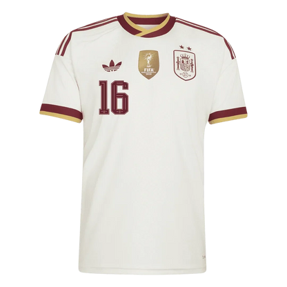 RODRIGO #16 Hiszpania Koszulka Wyjazdowa – Mundial 2026