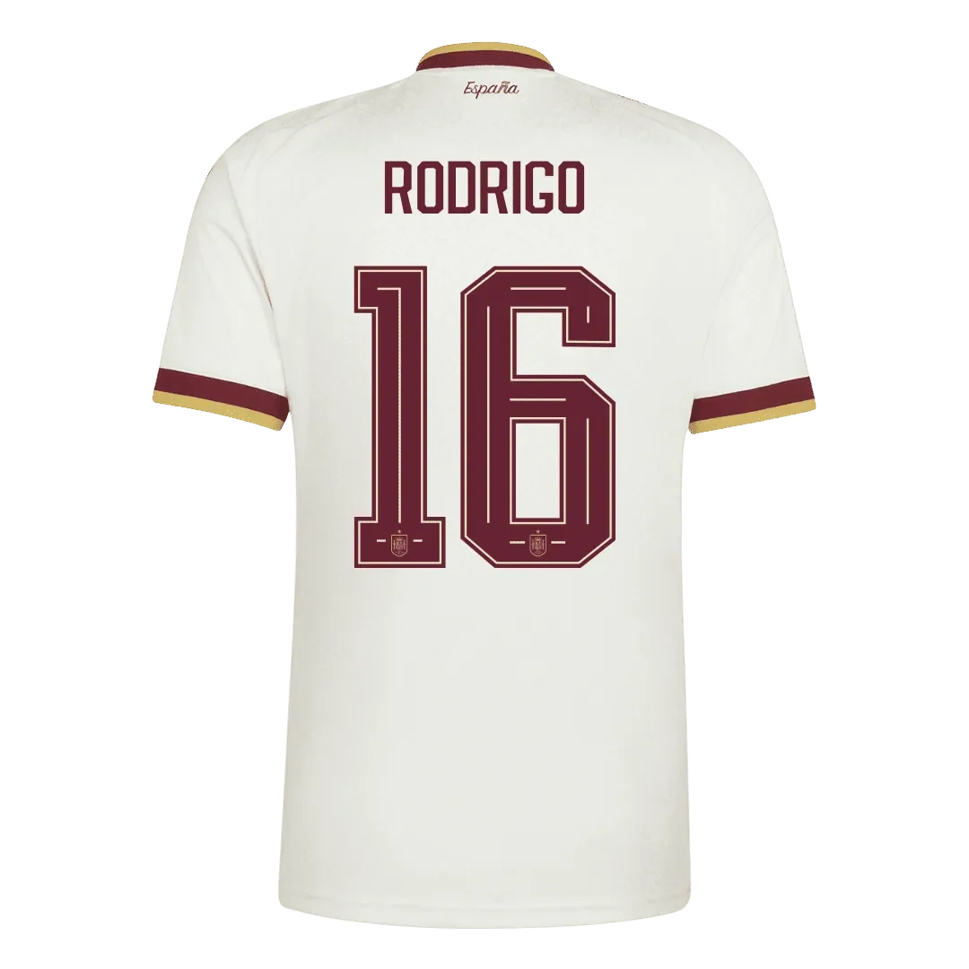 RODRIGO #16 Hiszpania Koszulka Wyjazdowa – Mundial 2026