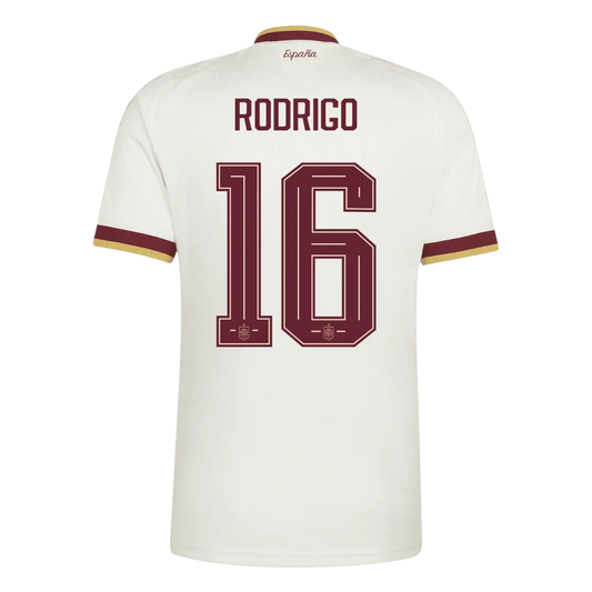 RODRIGO #16 Hiszpania Koszulka Wyjazdowa – Mundial 2026