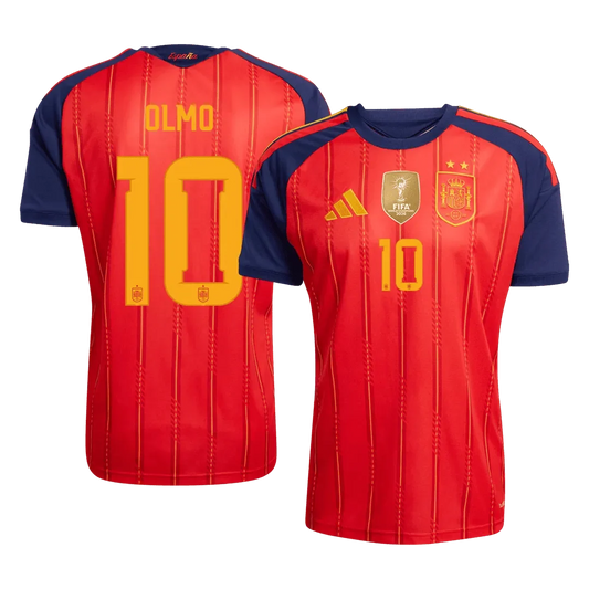 OLMO #10 Hiszpania Koszulka Domowa Wersja zawodnicza – Mundial 2026