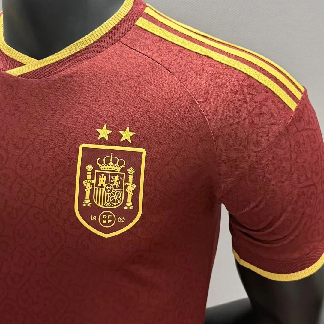 Hiszpania Koszulka Edycja specjalna Dwie gwiazdki Wersja zawodnicza Czerwona – Mundial 2026