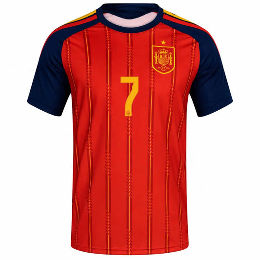 Ferran #7 Hiszpania Koszulka Domowa – Mundial 2026