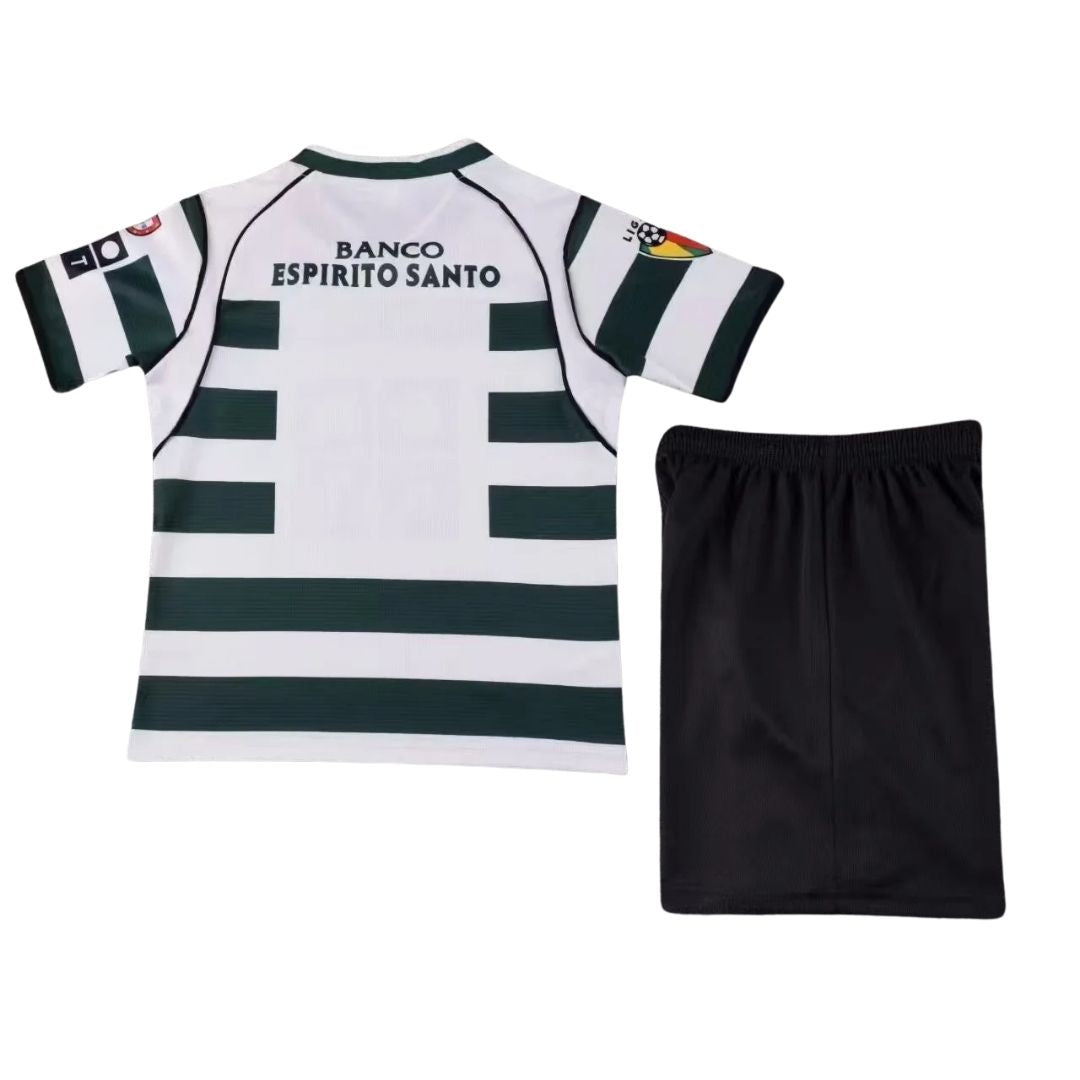 Sporting CP Dziecięcy Komplet domowy – koszulka + spodenki 2001/03