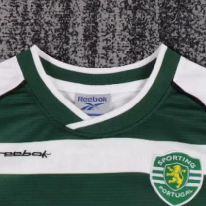 Sporting CP Dziecięcy Komplet domowy – koszulka + spodenki 2001/03