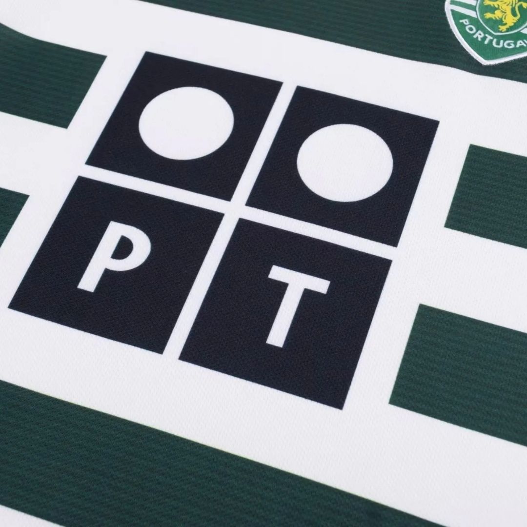 Sporting CP Dziecięcy Komplet domowy – koszulka + spodenki 2001/03